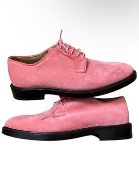 Paul Smith Pink Suede Turner Derby Shoes Size EU 37 / US 6